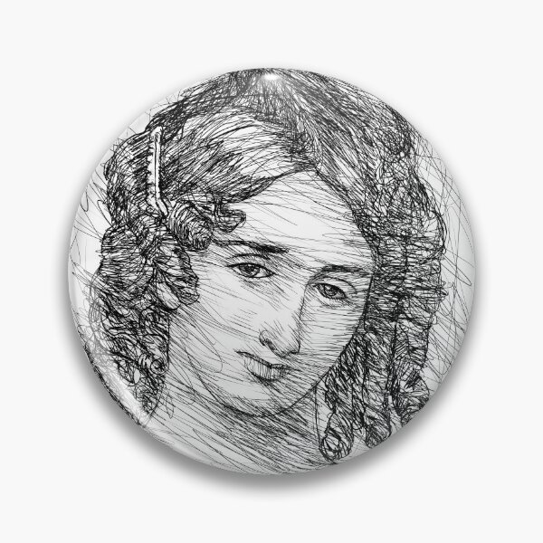 Item preview, MARY SHELLEY Ink portrait designed and sold by lautir.