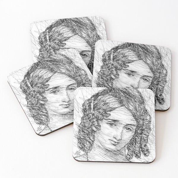 Item preview, MARY SHELLEY Ink portrait designed and sold by lautir.