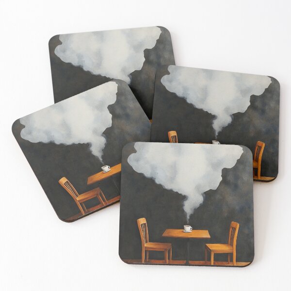 Item preview, Ethereal Coffee Steam in Empty Cafe designed and sold by WPCreator.