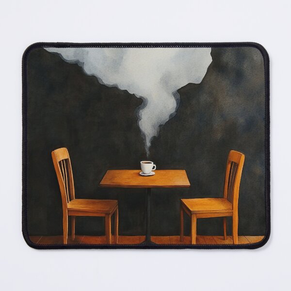 Item preview, Ethereal Coffee Steam in Empty Cafe designed and sold by WPCreator.