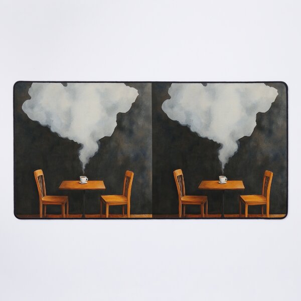 Item preview, Ethereal Coffee Steam in Empty Cafe designed and sold by WPCreator.