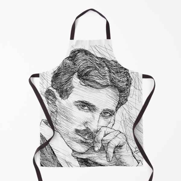 Item preview, NIKOLA TESLA ink portrait designed and sold by lautir.