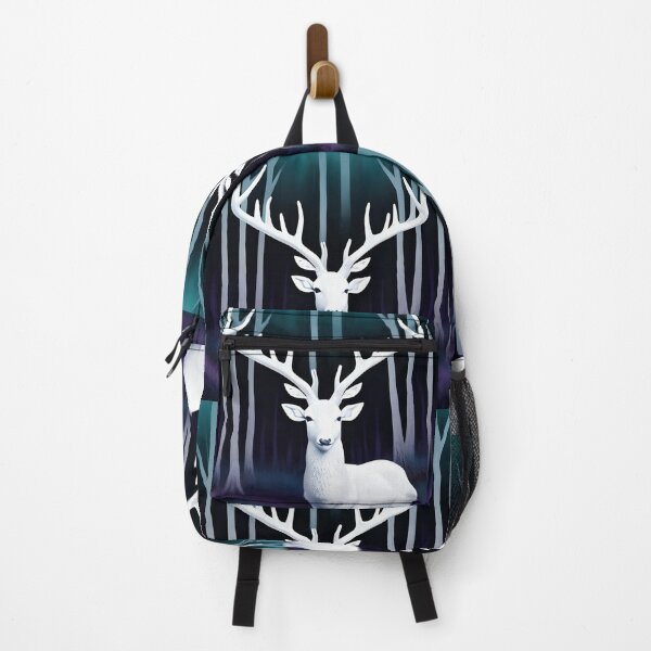 Item preview, White Stag in Moonlit Forest designed and sold by Maryam Fernandez.