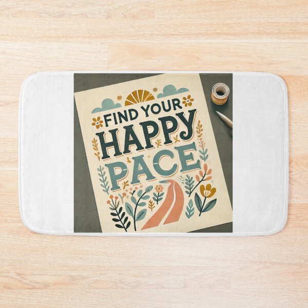 Item preview, Find Your Happy Pace designed and sold by WildVista.