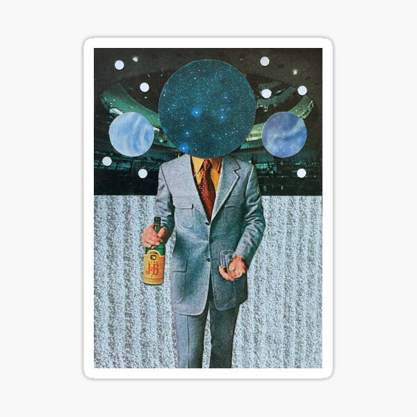 "Space Age" Collage Sticker