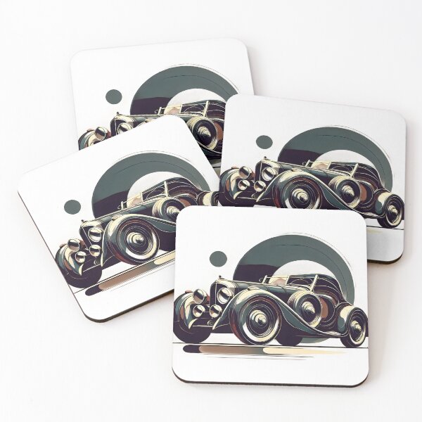 Item preview, Abstract vintage car art with flowing lines designed and sold by JoshuaCardiff.