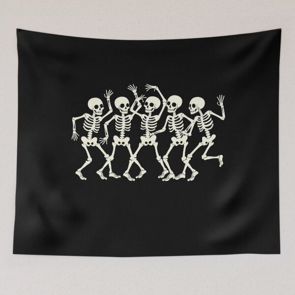 Item preview, Dancing Skeletons: Vintage Halloween Cartoon Fun designed and sold by Rio77 Styles.