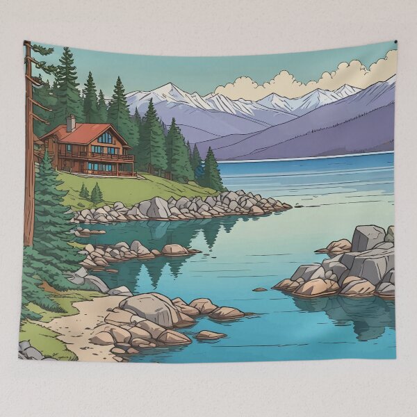 Aperçu de l'œuvre Paysage du lac Tahoe créée et vendue par WildlifeInc.