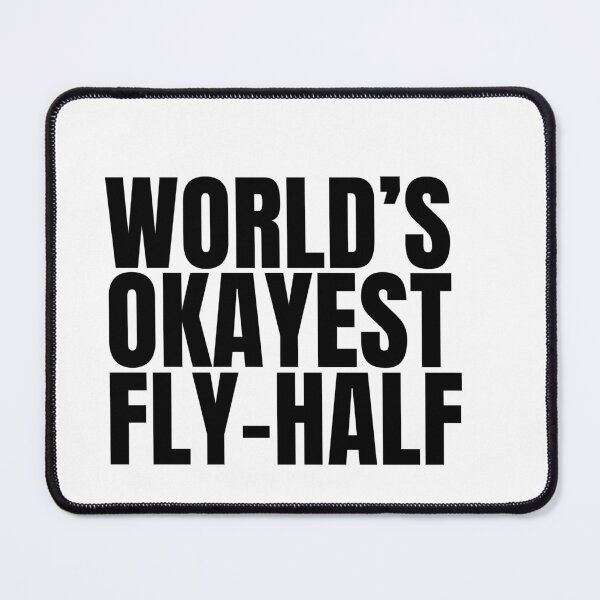 Item preview, World's Okayest Fly-half - Black designed and sold by Cutsandsparks.