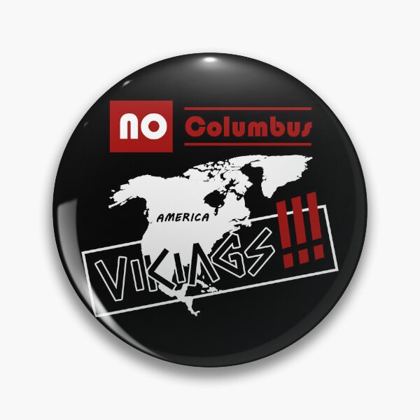 Item preview, No Columbus. Vikings (for black items) designed and sold by VikingDazo.