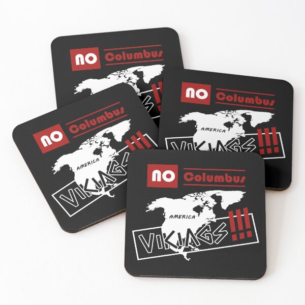 Item preview, No Columbus. Vikings (for black items) designed and sold by VikingDazo.