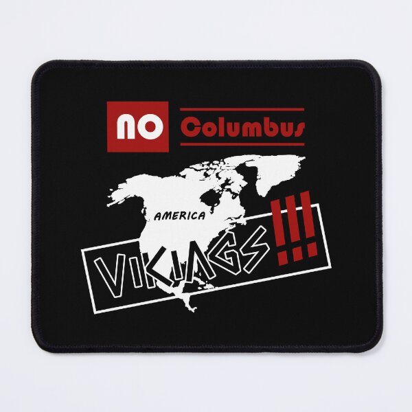 Item preview, No Columbus. Vikings (for black items) designed and sold by VikingDazo.