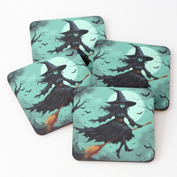 Item preview, Mint Green Halloween Witch designed and sold by DesignsByPrnces.