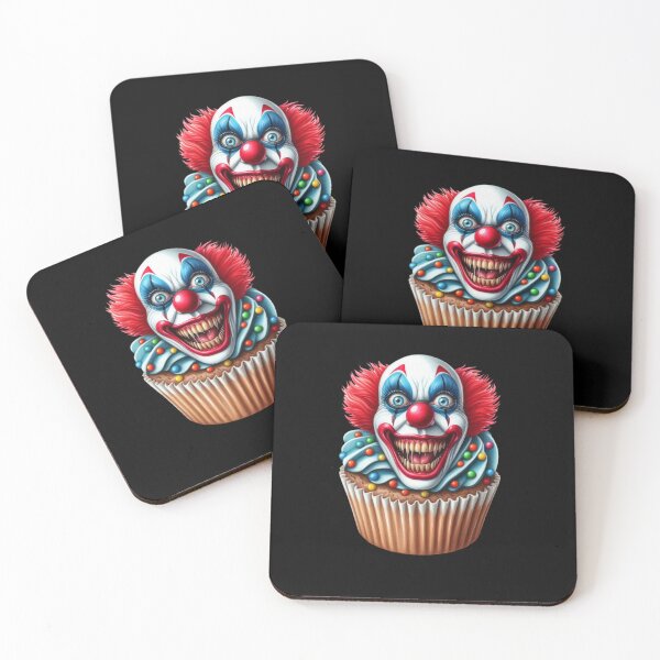 Item preview, Creepy Clown Cupcake Red Hair Sharp Teeth Spooky Dessert designed and sold by styleonestaa.