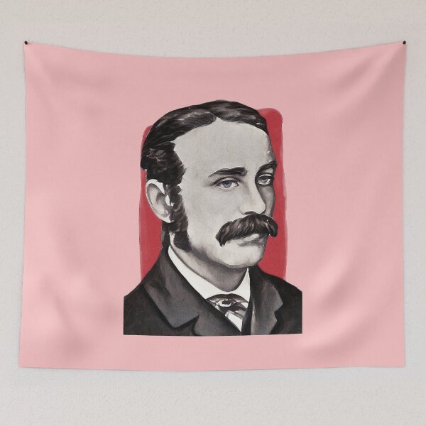 Item preview, English Essayist Walter Pater - red - illustration  designed and sold by Litstoy.
