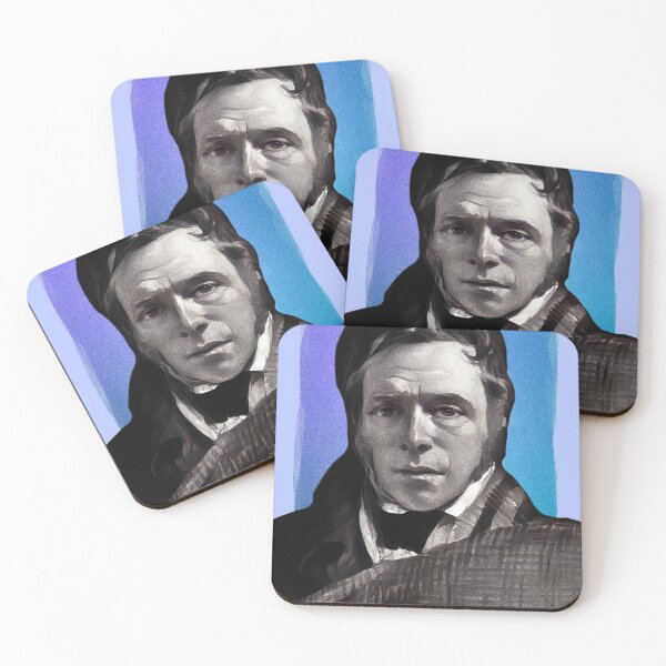 Item preview, Scottish Poet James Hogg - blue - illustration  designed and sold by Litstoy.