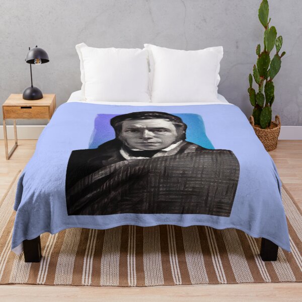 Item preview, Scottish Poet James Hogg - blue - illustration  designed and sold by Litstoy.