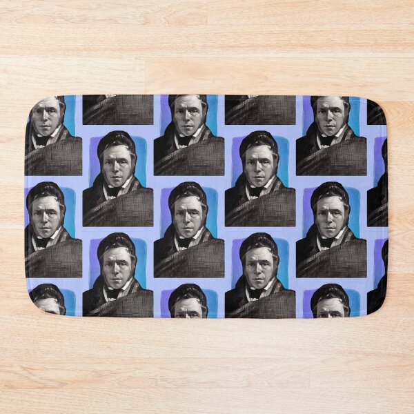 Item preview, Scottish Poet James Hogg - blue - illustration  designed and sold by Litstoy.