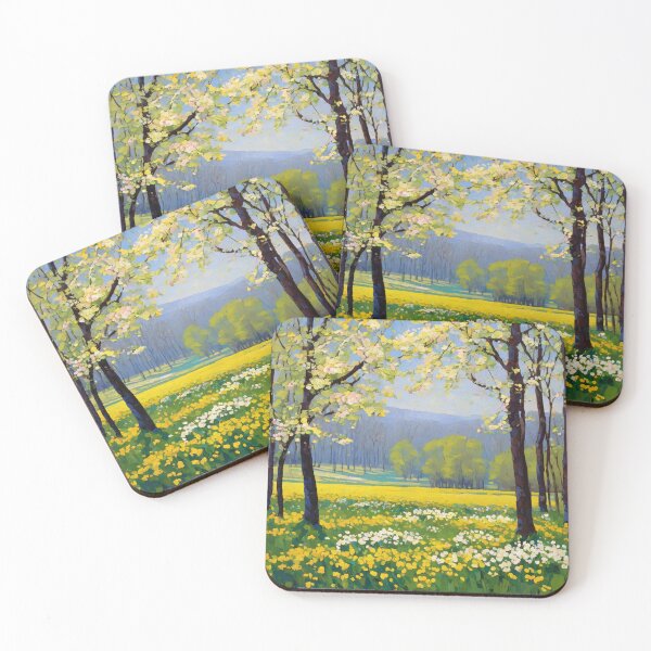 Aperçu de l'œuvre Champ de jonquilles et marguerites créée et vendue par MoodyFrames.
