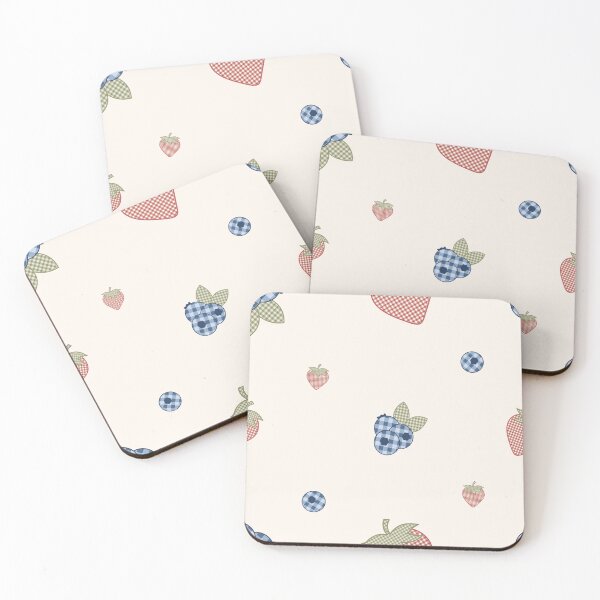 Item preview, Gingham Strawberries and Blueberries designed and sold by fifistudios.