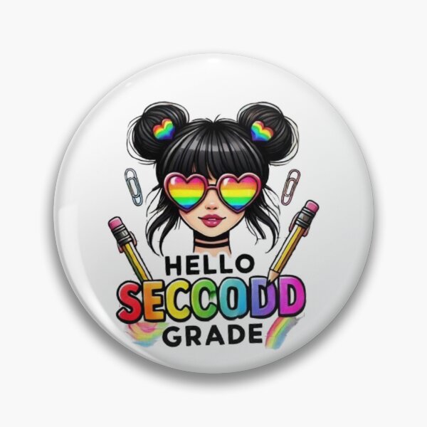 Item preview, Hello Second Grade Back to School Hair Bun Girl First Day designed and sold by SztylishDesigns.