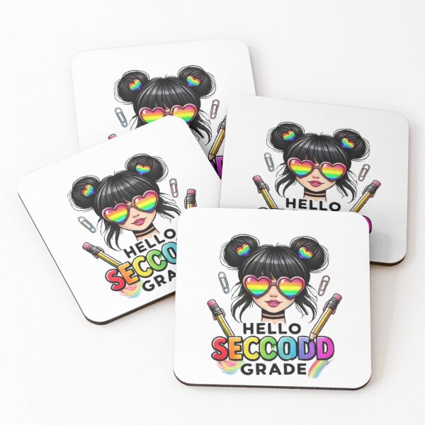 Item preview, Hello Second Grade Back to School Hair Bun Girl First Day designed and sold by SztylishDesigns.
