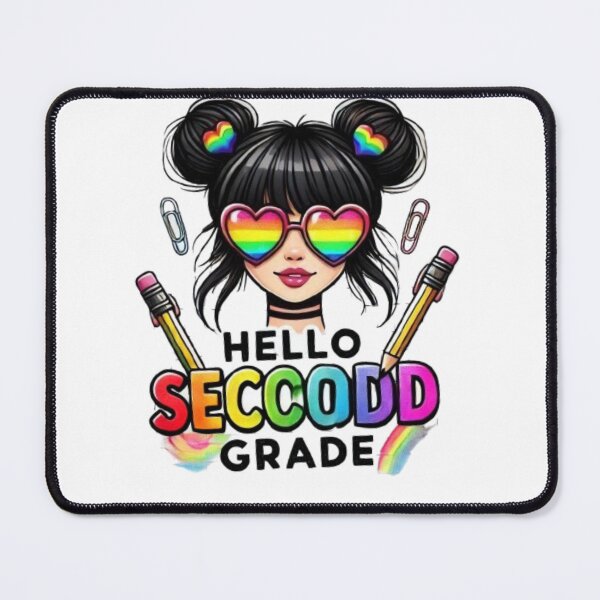 Item preview, Hello Second Grade Back to School Hair Bun Girl First Day designed and sold by SztylishDesigns.