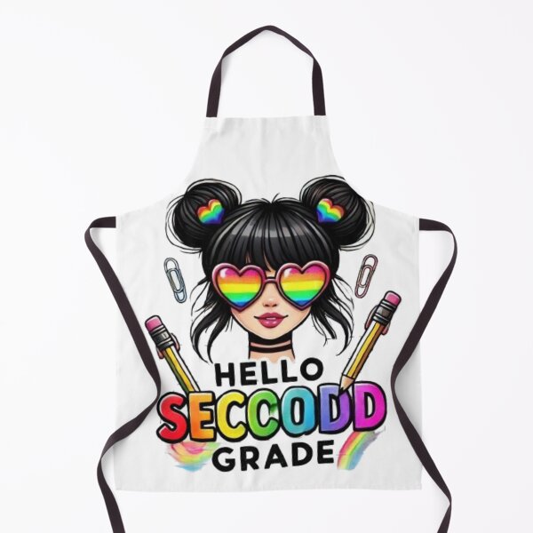Item preview, Hello Second Grade Back to School Hair Bun Girl First Day designed and sold by SztylishDesigns.