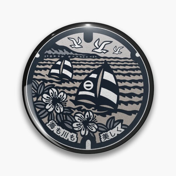 Item preview, Gamagori City Manhole Cover Art 2 designed and sold by Musashi1996Art.