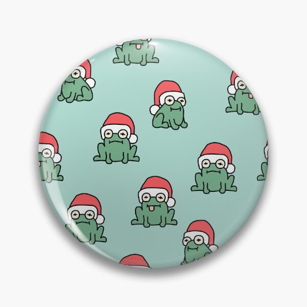 Item preview, christmas frogs - teal designed and sold by littlearrow.