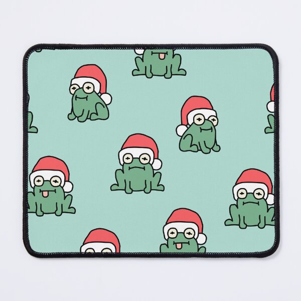 Item preview, christmas frogs - teal designed and sold by littlearrow.
