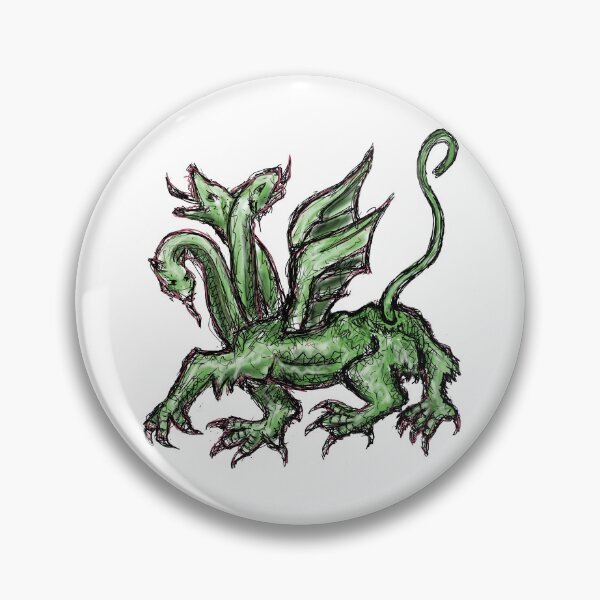 Artikel-Vorschau von Mittelalterliches Kreaturen-Meme - Dreiköpfiger Drache, designt und verkauft von VintageManiac.
