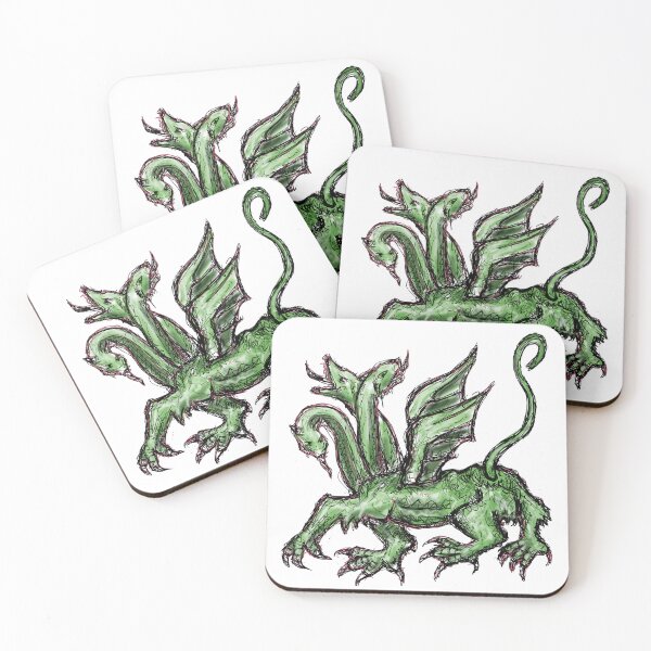 Item preview, Medieval Creature Meme - Three-headed dragon designed and sold by VintageManiac.