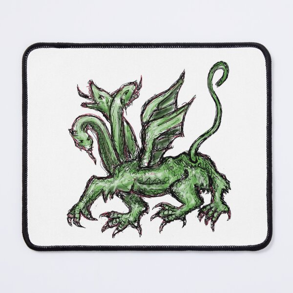 Item preview, Medieval Creature Meme - Three-headed dragon designed and sold by VintageManiac.
