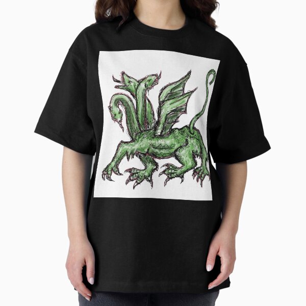 Artikel-Vorschau von Mittelalterliches Kreaturen-Meme - Dreiköpfiger Drache, designt und verkauft von VintageManiac.