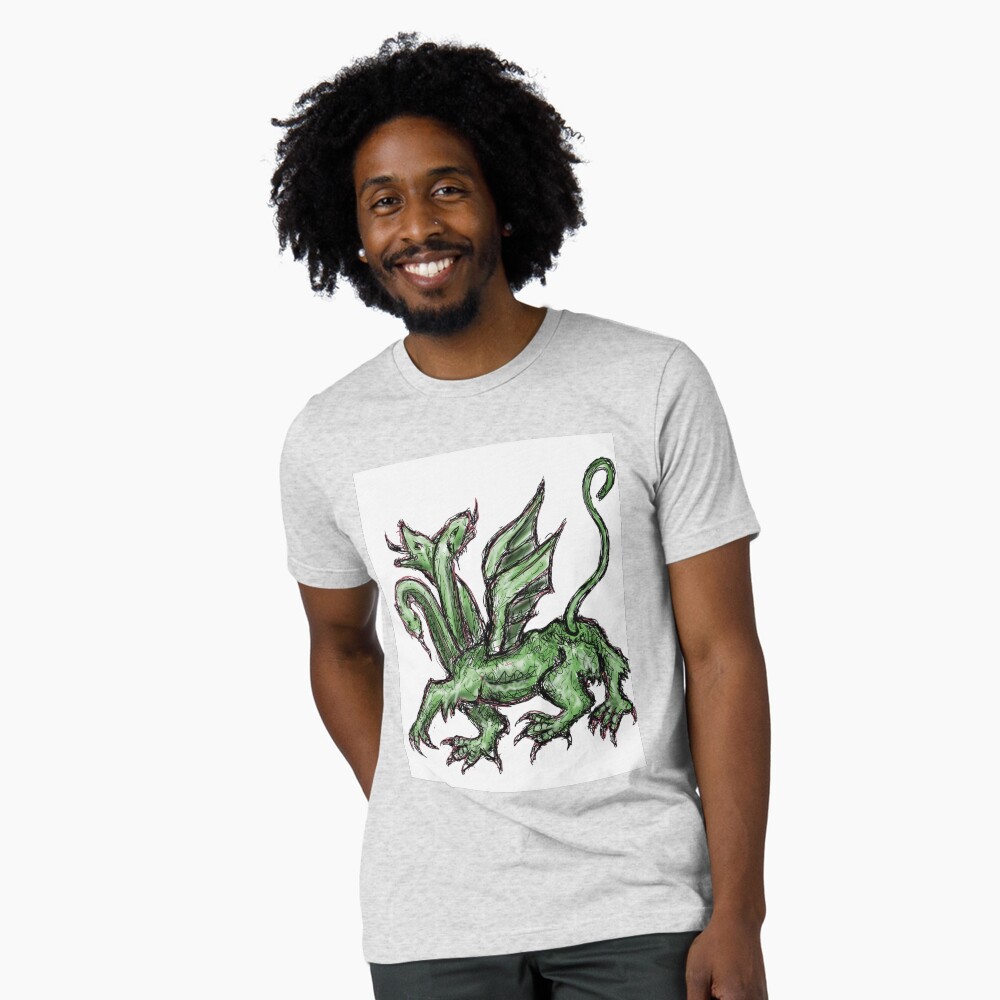 Vista previa del artículo con la obra «Camiseta de tejido mixto», diseñado y vendido por VintageManiac.