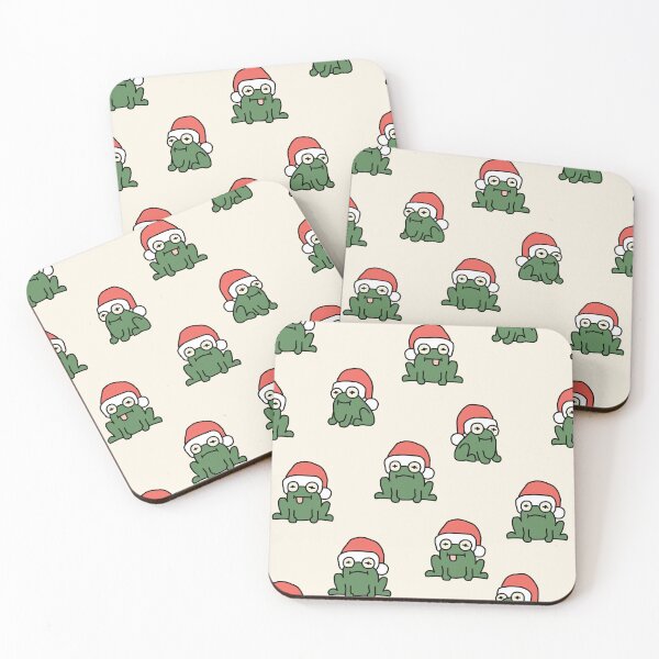 Item preview, christmas frogs - cream designed and sold by littlearrow.