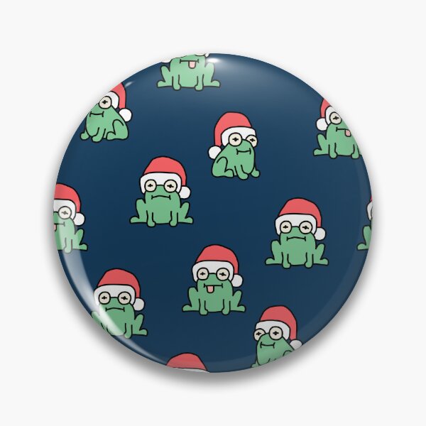 Item preview, christmas frogs - navy blue designed and sold by littlearrow.