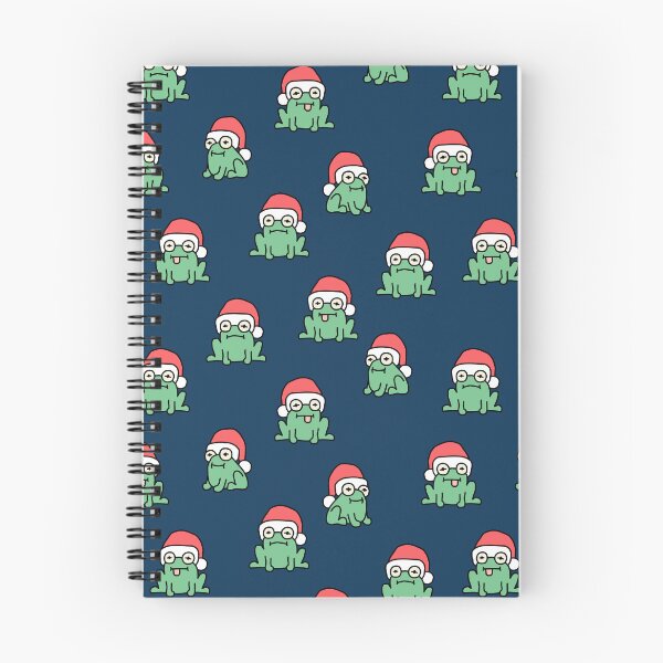 Item preview, christmas frogs - navy blue designed and sold by littlearrow.