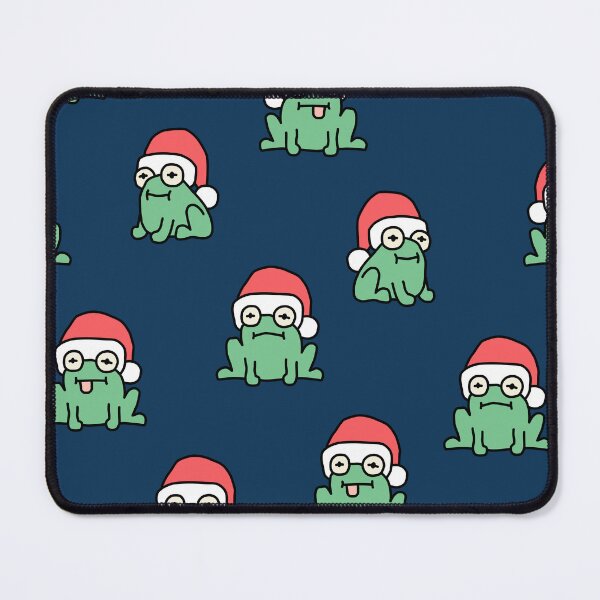 Item preview, christmas frogs - navy blue designed and sold by littlearrow.