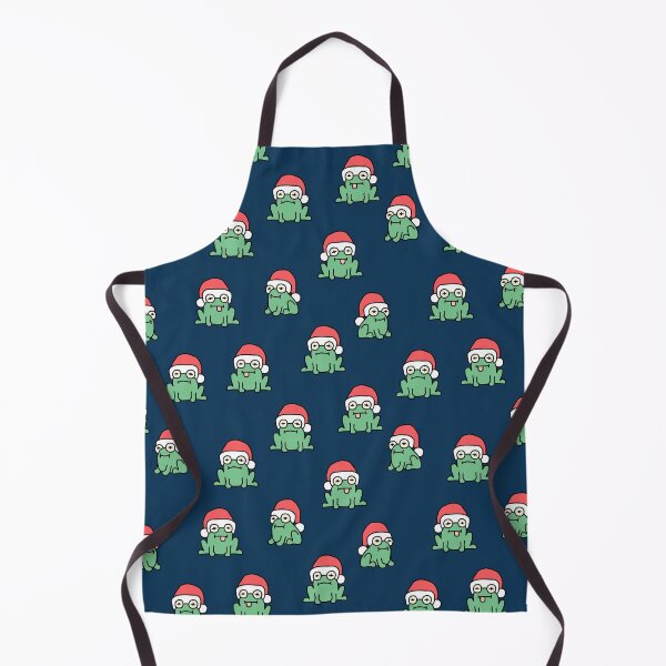 Item preview, christmas frogs - navy blue designed and sold by littlearrow.