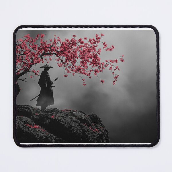 Item preview, Samurai and Cherry Blossoms designed and sold by AICreateWorlds.