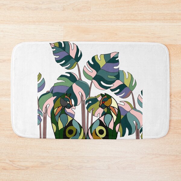 Item preview, Couple cats under colorful trees designed and sold by AvabunnyGoods.