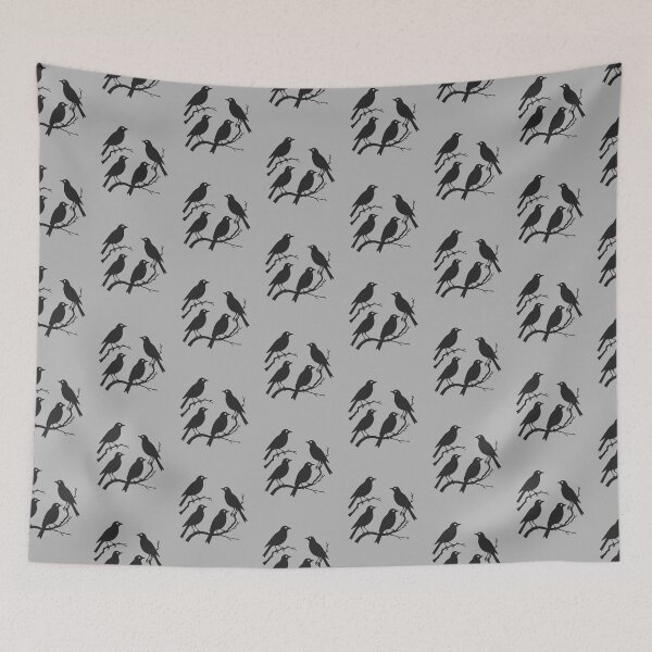 Item preview, Four Calling Birds Cut-Out Stencil-Style 2 designed and sold by taiche.