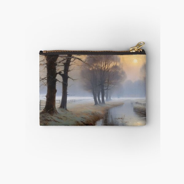 Item preview, First frosts on fields and rivers designed and sold by MoodyFrames.