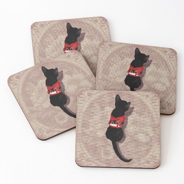 Item preview, Black Cat and Flowers designed and sold by Marissa-Insinna.