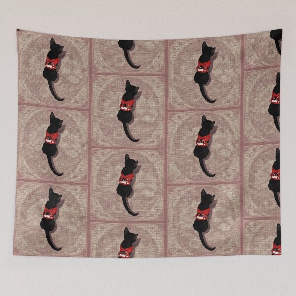 Item preview, Black Cat and Flowers designed and sold by Marissa-Insinna.