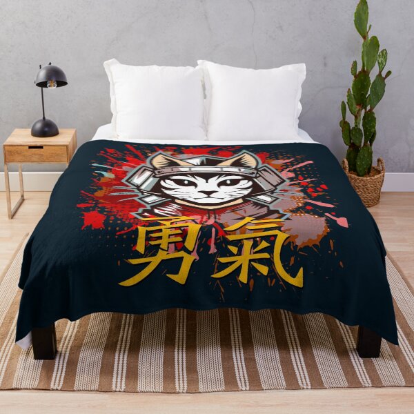 Item preview, Samurai Ninja Warrior Cat with Helmet designed and sold by navarraspain.