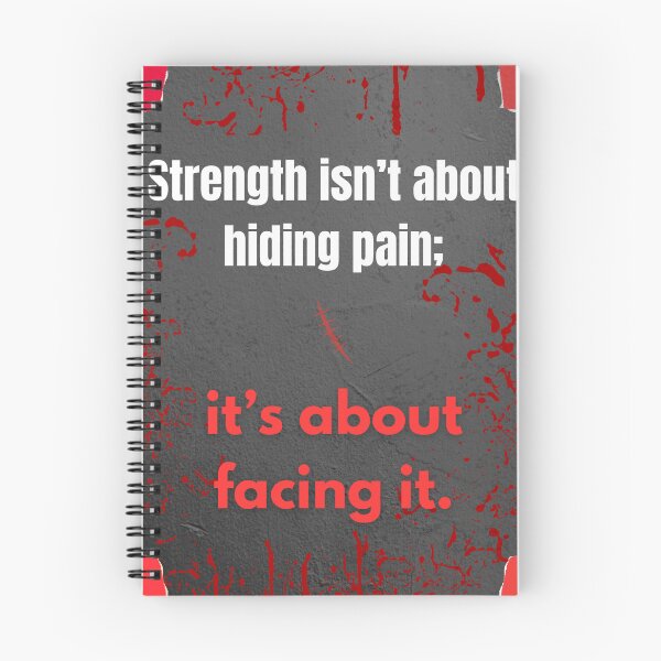 Item preview, Strength is not about hiding pain, it is about facing it. designed and sold by Art With Impact – Statement Art & Apparel for Deep Thinkers.