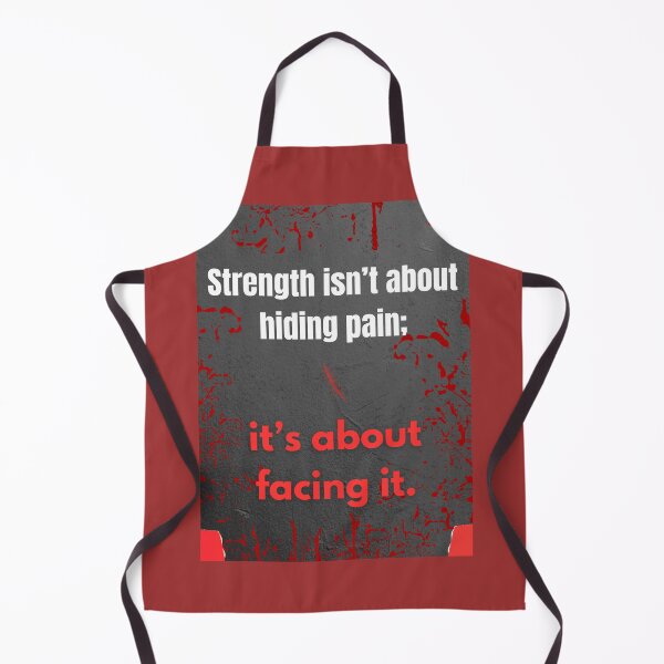 Item preview, Strength is not about hiding pain, it is about facing it. designed and sold by Art With Impact – Statement Art & Apparel for Deep Thinkers.